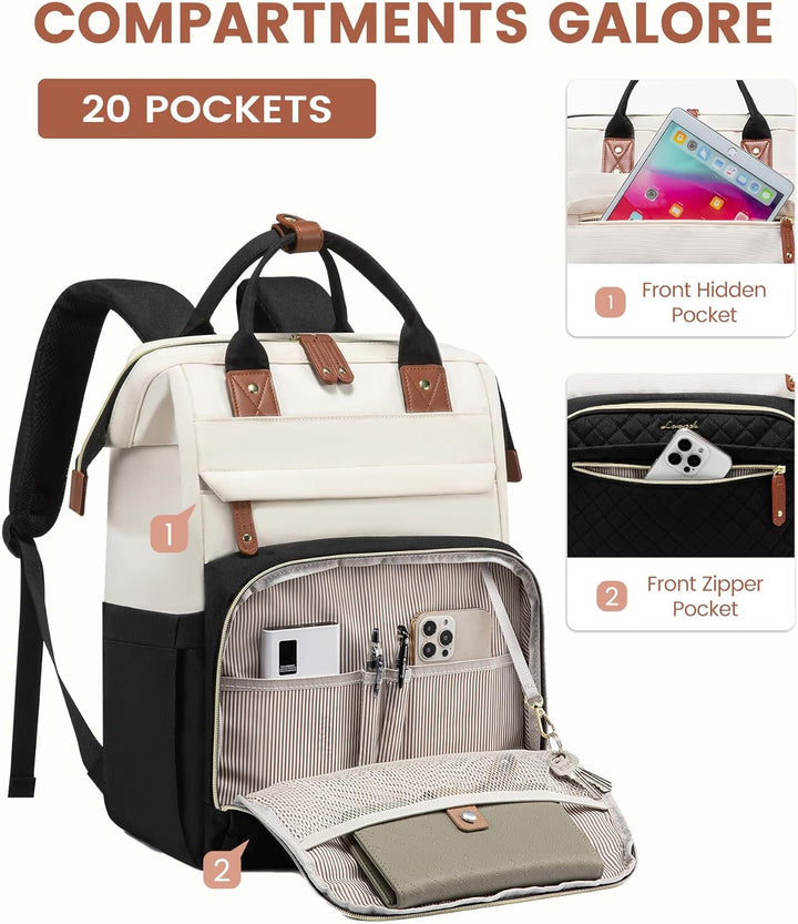 LOVEVOOK Mochila para Laptop para Mujeres, 17.3'' Impermeab...