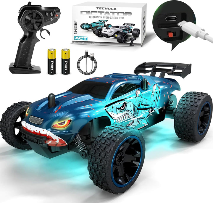 Tecnock Coches RC para Niños, Coche RC 2WD a Escala 1:18 con Carga...
