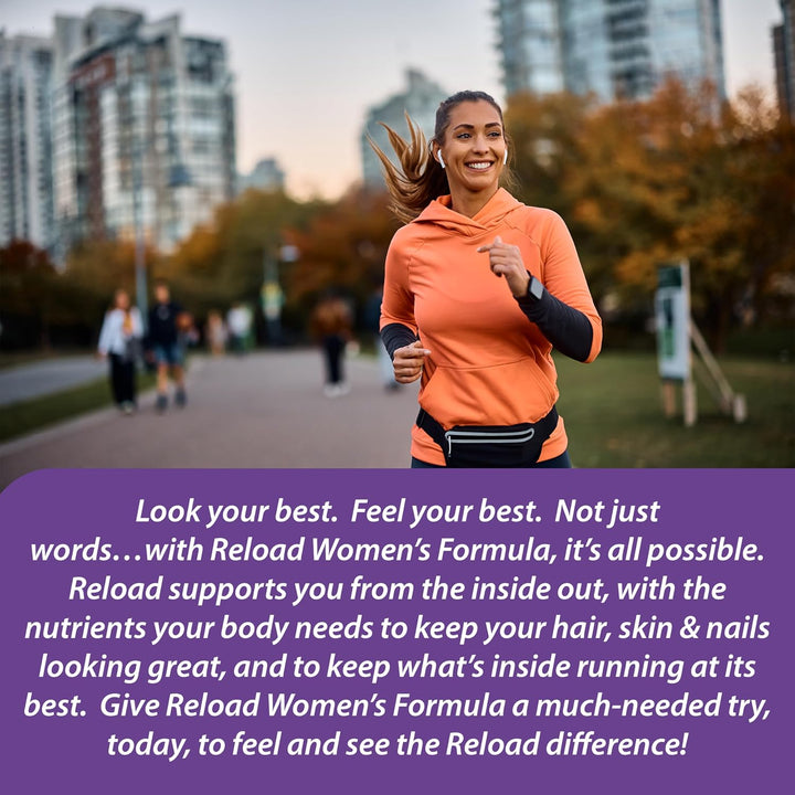 Reload! Para mujeres, todo natural, multivitamínico, multimineral y...