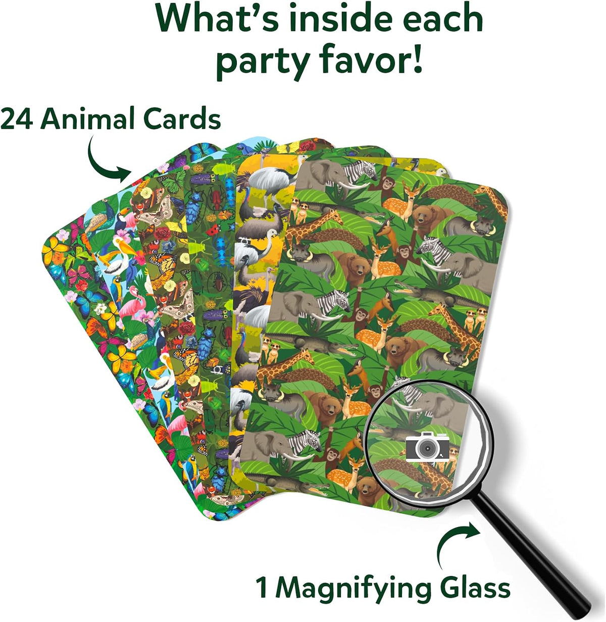 Skillmatics - Juego de tarjetas de animales (15 unidades)