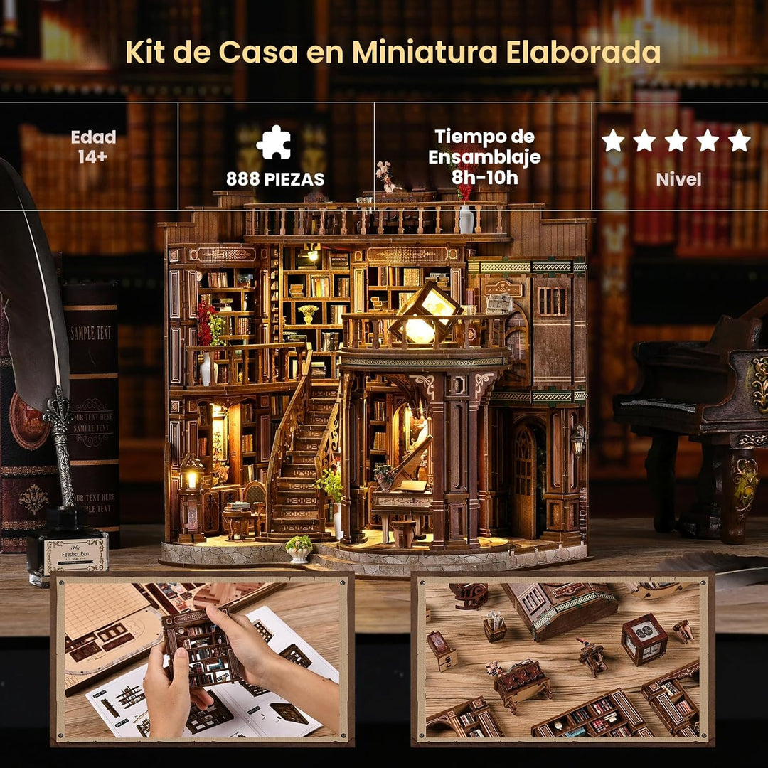 3DVASE Rincones de Libros para Adultos, Kit de Rincón de Libros en...