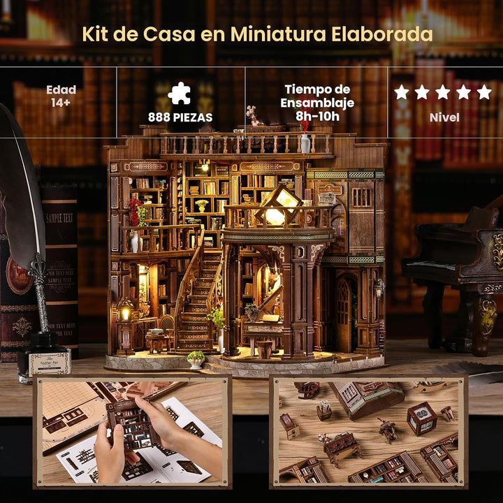 3DVASE Rincones de Libros para Adultos, Kit de Rincón de Libros en...