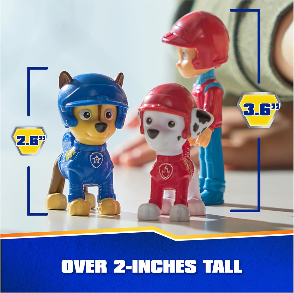 Paw Patrol: Ruedas de rescate, paquete de regalo de figuras de juguete, con 7 figuras de acción coleccionables, juguetes para niños y niñas a partir de 3 años