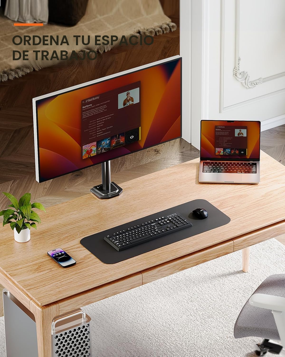 Ergear Soporte de monitor único para pantallas de 13 a 32 pulgadas