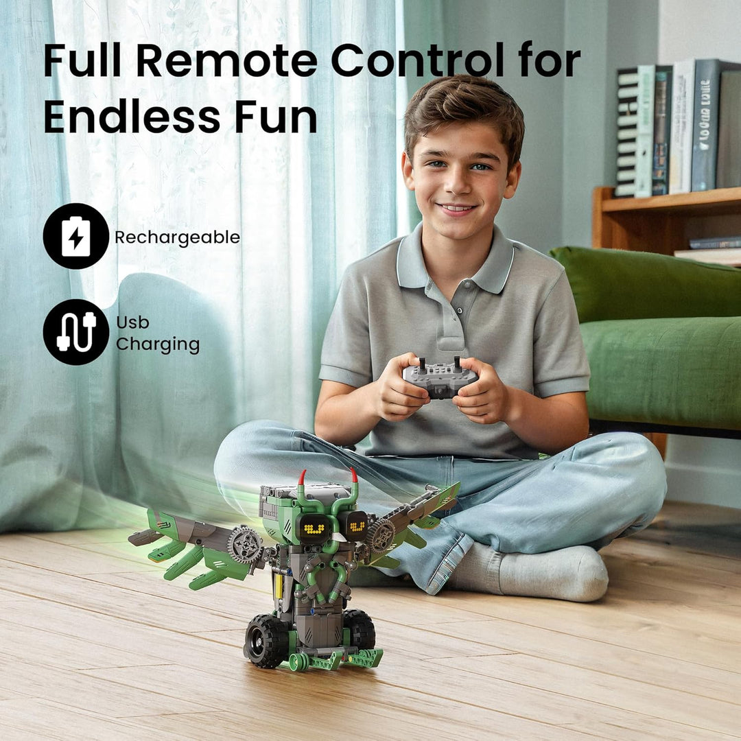 Sillbird Kit de construcción de automóviles robot con control remot...