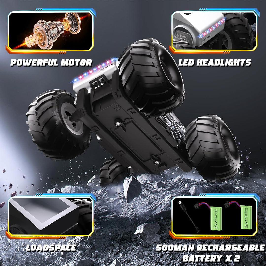 Cheffun Monster Truck Toys, auto de control remoto anfibio 1:16 par...