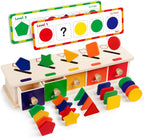 Coogam Juguetes Montessori Caja de Madera para Clasificación