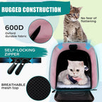 Top tasta Transportador para perros y gatos, para gatos pequeños, medianos y grandes, portador de perros y cachorros pequeños, de cara suave, 15 libras, portátil, plegable, aprobado por aerolíneas