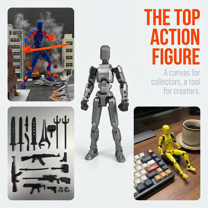 Juego de figuras de acción T13 (ensambladas), figura de acción impr...