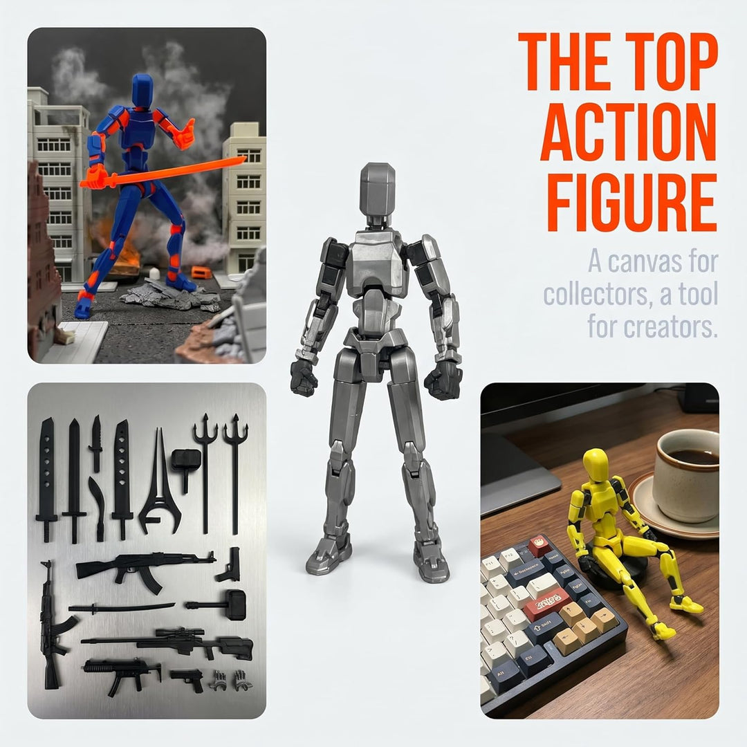 Juego de figuras de acción T13 (ensambladas), figura de acción impr...