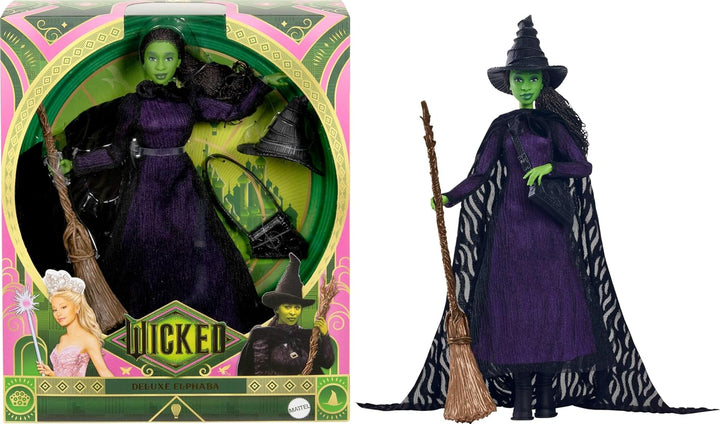 Mattel Universal Wicked Deluxe Elphaba Muñeca de moda &amp; Accesor...