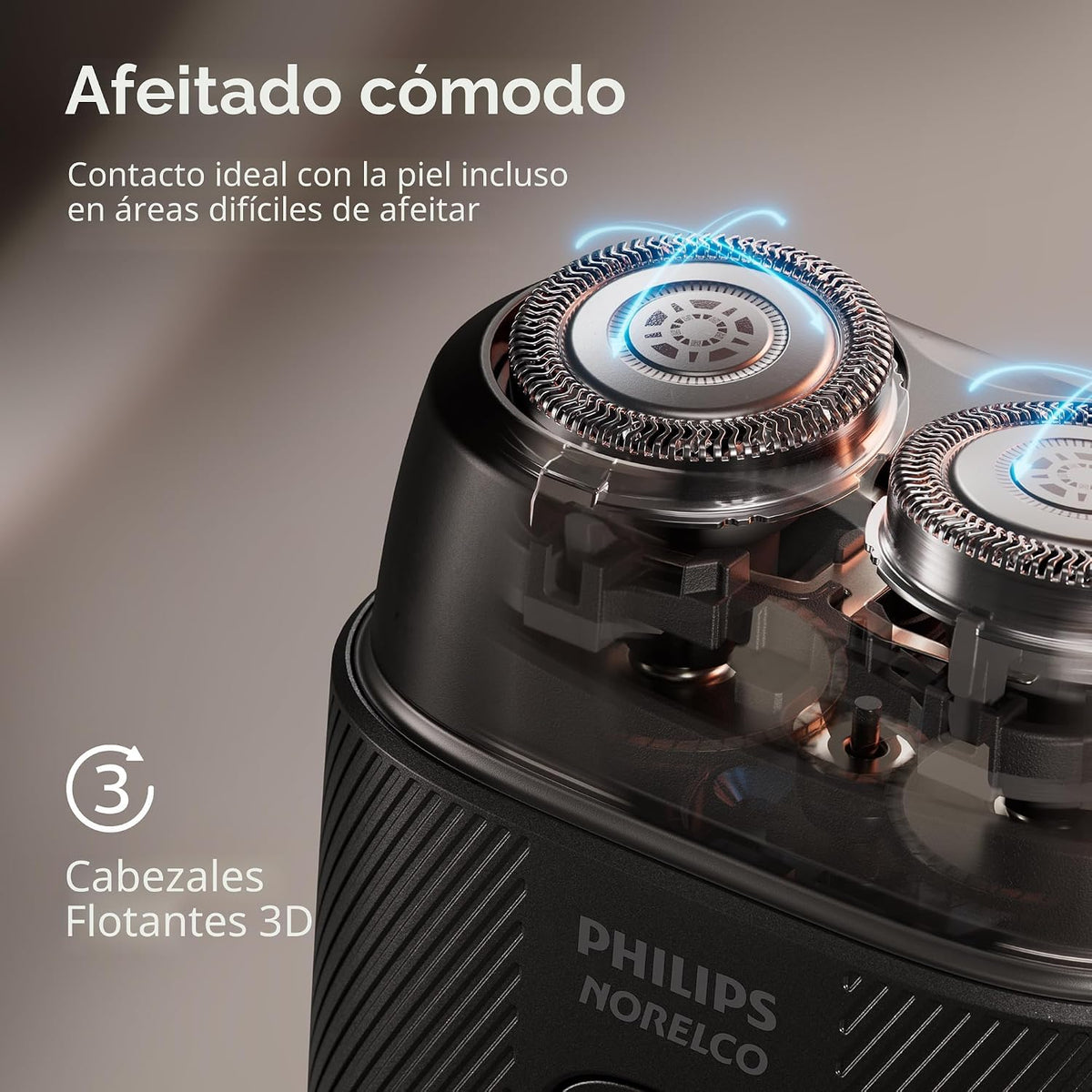 Philips Norelco Serie 500 - Afeitadora eléctrica compacta de viaje, color