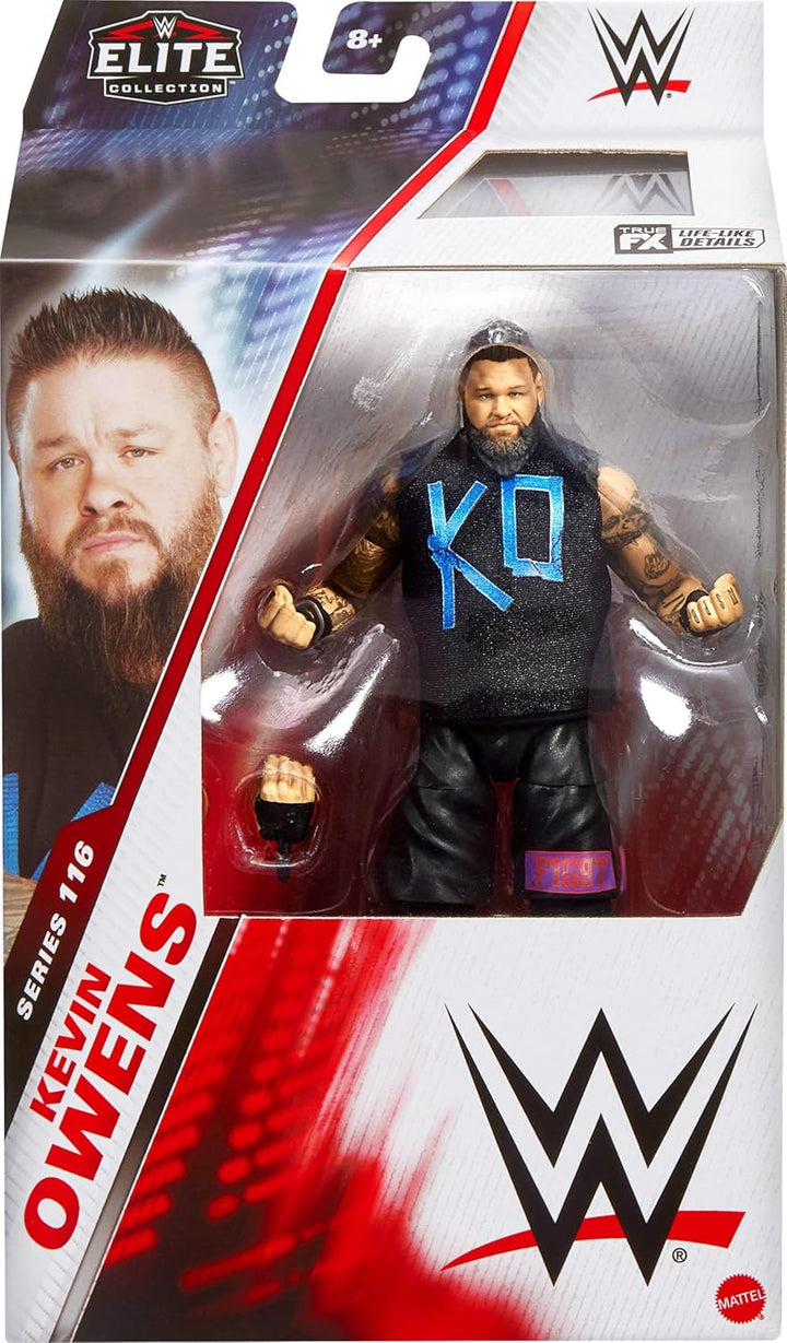Mattel WWE Elite - Figura de acción y accesorios, serie #116 Kevin...
