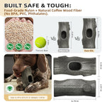 Juguete congelado todo en uno para perros con molde extraíble, juguete de enriquecimiento para masticar y lamer para estimulación mental, indestructible para masticadores agresivos, fibra de