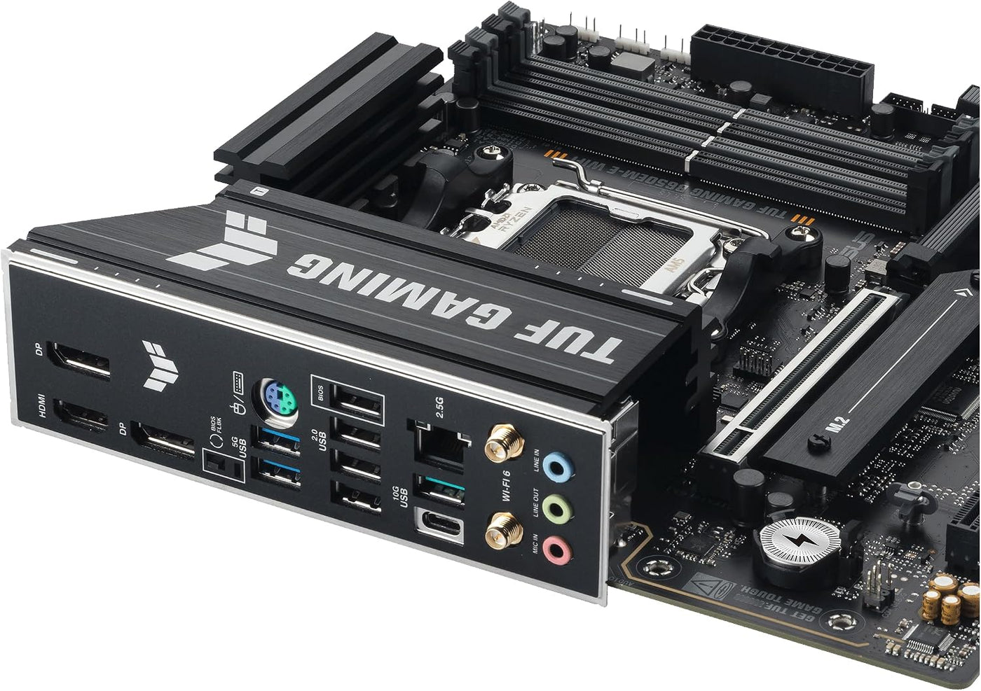 ASUS TUF Gaming B650EM-E WiFi AMD mATX Placa base, 8+2+1 etapas de...