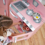 KidKraft Cocina y refrigerador rosado retro, Rosado