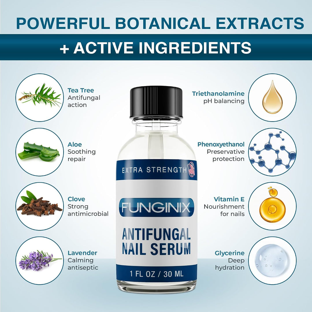 Funginix, tratamiento natural para hongos en uñas del pie, seguro,...
