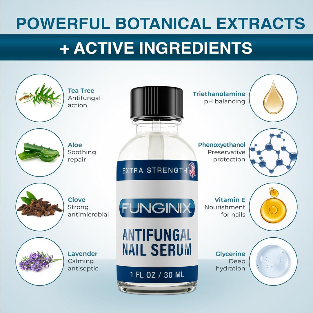 Funginix, tratamiento natural para hongos en uñas del pie, seguro,...