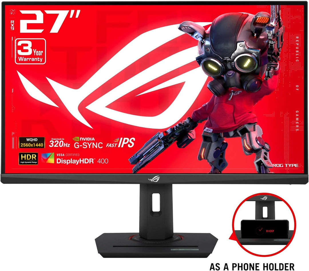 ASUS ROG Strix 27\u201D 1440P USB-C HDR Monitor de juegos con sopor...