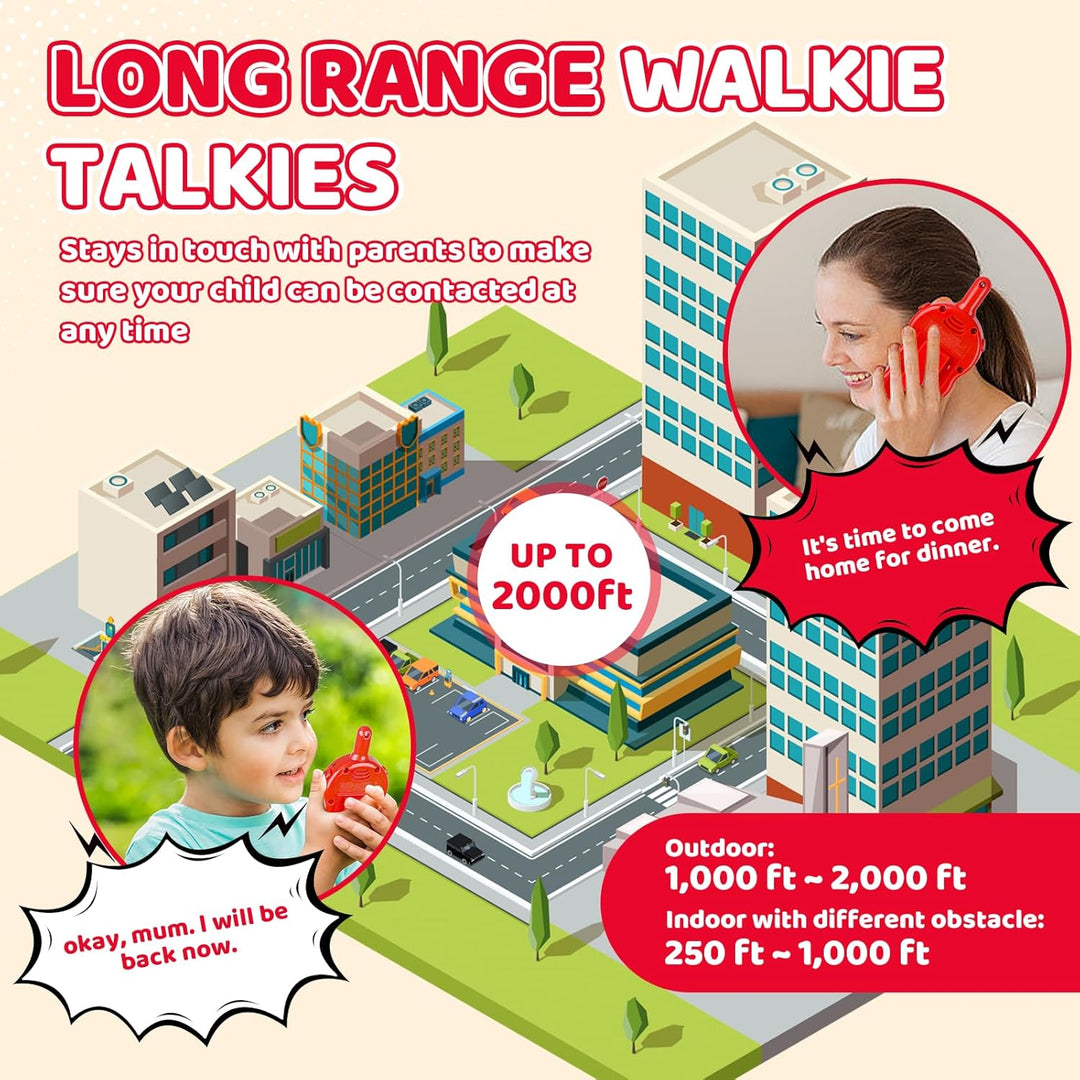 LAEbuild Walkie Talkies para niños - Juguetes de Walkie Talkie Rega...