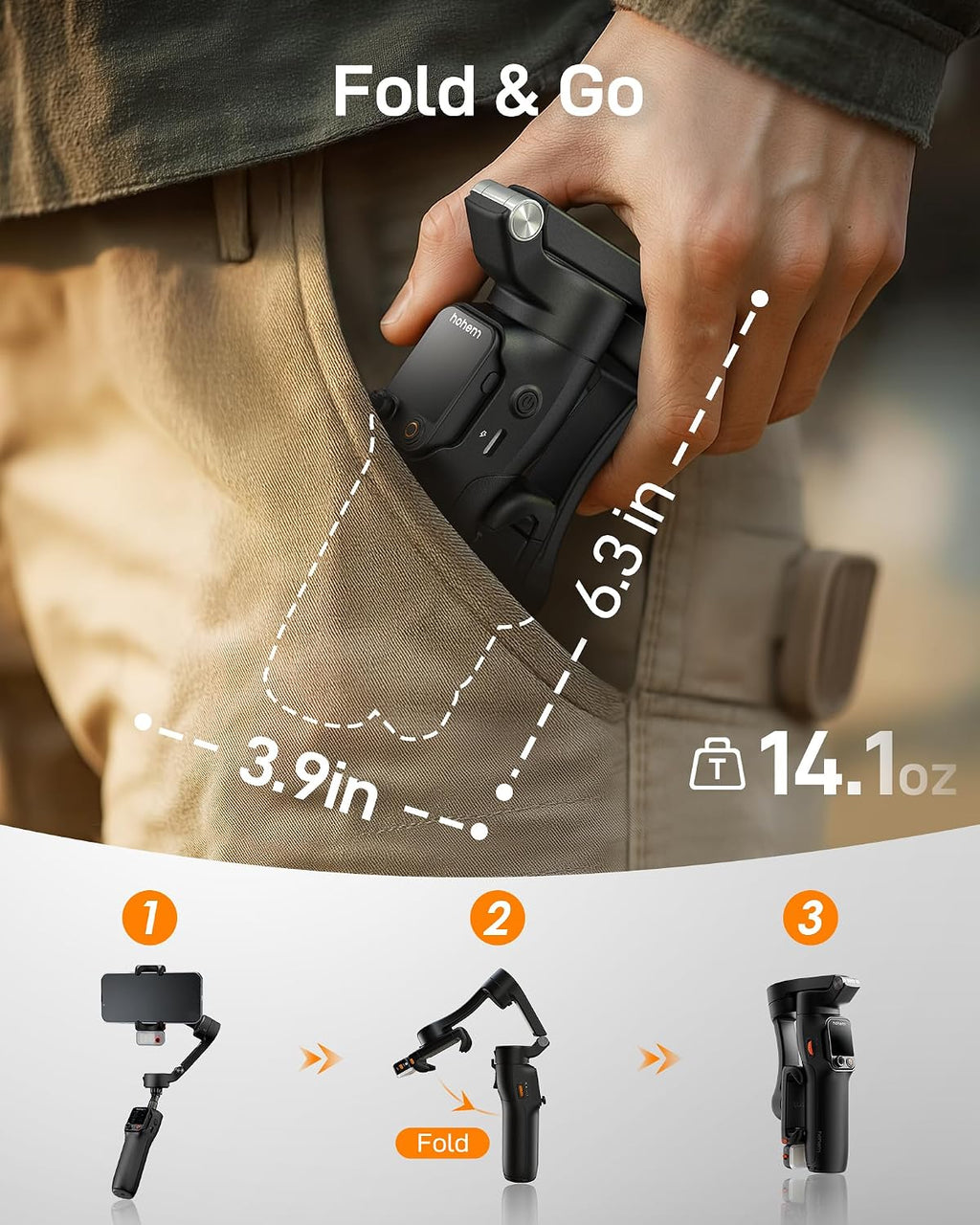 hohem iSteady V3 Ultra Gimbal Estabilizador para Smartphone y hohem iSteady X3SE Plus Gimbal Stabilizer para iPhone