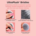 Real Techniques Juego de 9 brochas de maquillaje Au Naturale para s...