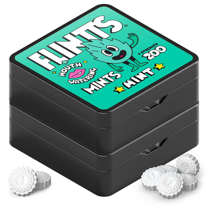 Flintts Mints Mint Stash - Mentas deliciosas sin azúcar para alivio...