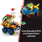 LEGO Super Mario: Mario Kart - Juguete de construcción del castillo de Bowser para niños, juego de simulación para niños y niñas, a partir de 9 años, idea de regalo de Nintendo para jugadores jóvenes, con figuras de juguete de Yoshi y Bowser - 72039