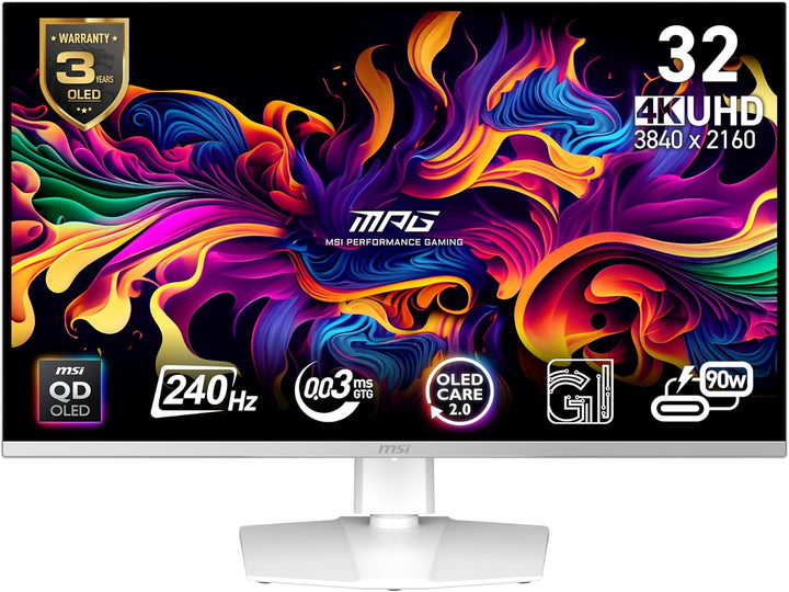 MSI MPG 321URXW QD-OLED - Monitor de computadora 32 pulgadas 3840 x...