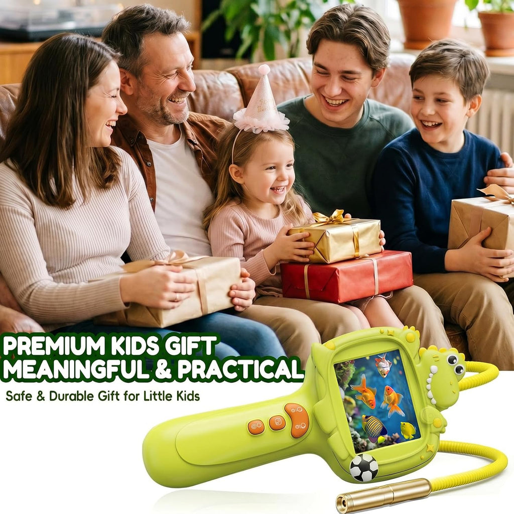 Juguete de cámara de boroscopio para niños con luz, juguete educativo STEM Science para niños y niñas de 3, 4, 5, 6, 7, 8 años, regalo de cumpleaños, descubrimiento y exploración, batería de 650 mAh