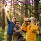 Binóculos Juguetes Científicos para Niños de 3-8 años: Panda Look - Regalo para Niños y Niñas | Aventura al Exterior y Juguete Educativo STEM para Avistamiento de Aves, Acampar, Senderismo - Edades 3-8 Regalo de Cumpleaños para Niños y Niñas