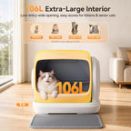 Meowant Caja de arena automática para gatos 106L, espacio extra grande