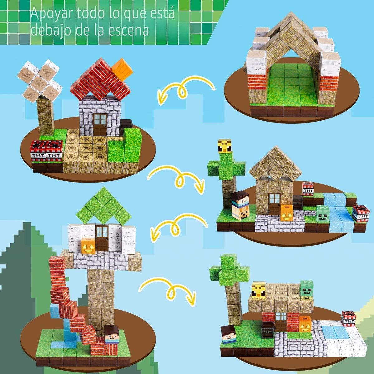 Annexfun Bloques magnéticos: 100 bloques de construcción magnéticos...
