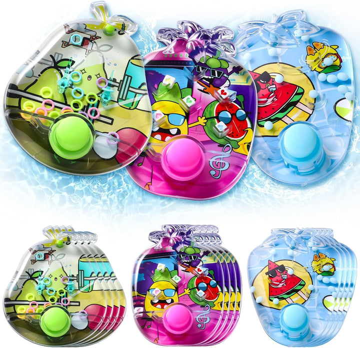Cleboen Paquete de 12 juegos de agua de mano para niños, juegos de...