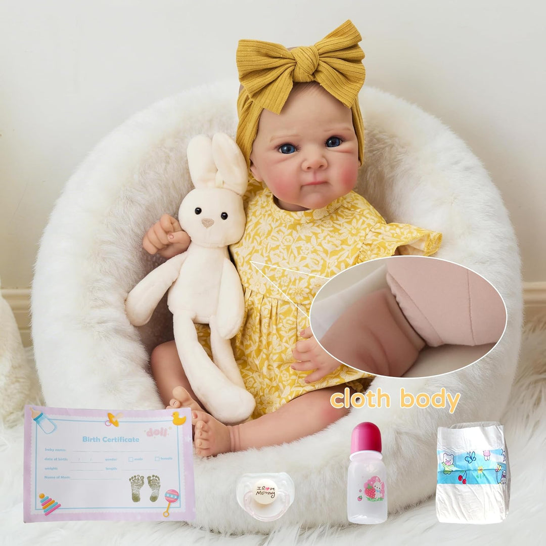 FOCKOF Muñecas realistas de bebé Reborn de 18 pulgadas, muñeca de b...
