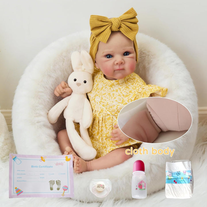 FOCKOF Muñecas realistas de bebé Reborn de 18 pulgadas, muñeca de b...