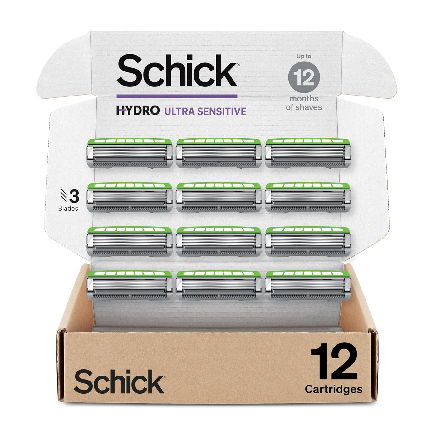 Schick Hydro Ultra Sensitive - Recambios de maquinilla de afeitar,...