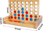 Tic Tac Toe y juego de mesas 4 en una fila, línea clásica de tablero para sala de estar, decoración de mesa rústica y uso como parte superior de juego de madera para decoración de habitación