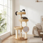 Zonoria - Torre de árbol para gatos grandes, condominio para gatos de