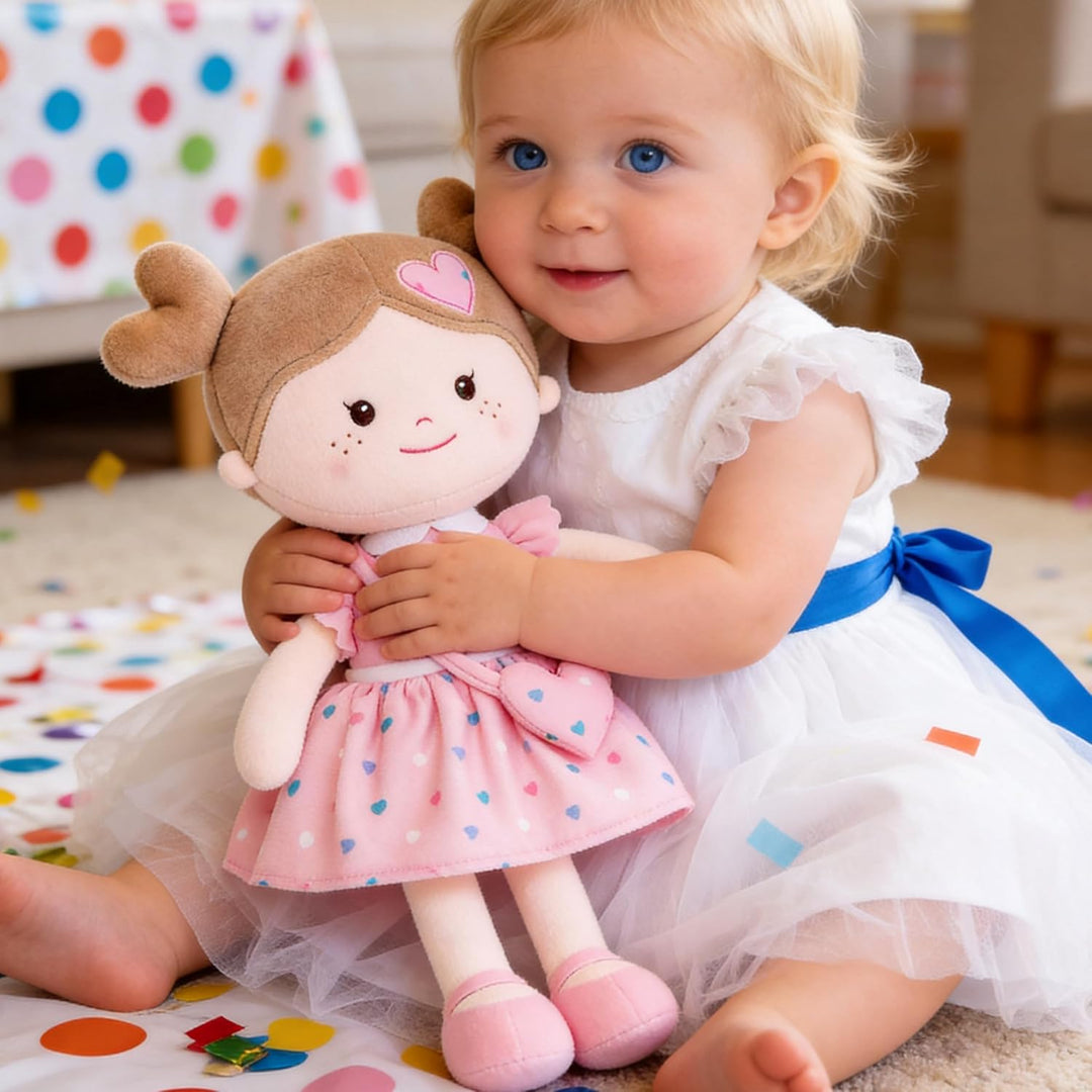 Onetoo First Baby Dolls - Muñeco de trapo de felpa suave para niñas...