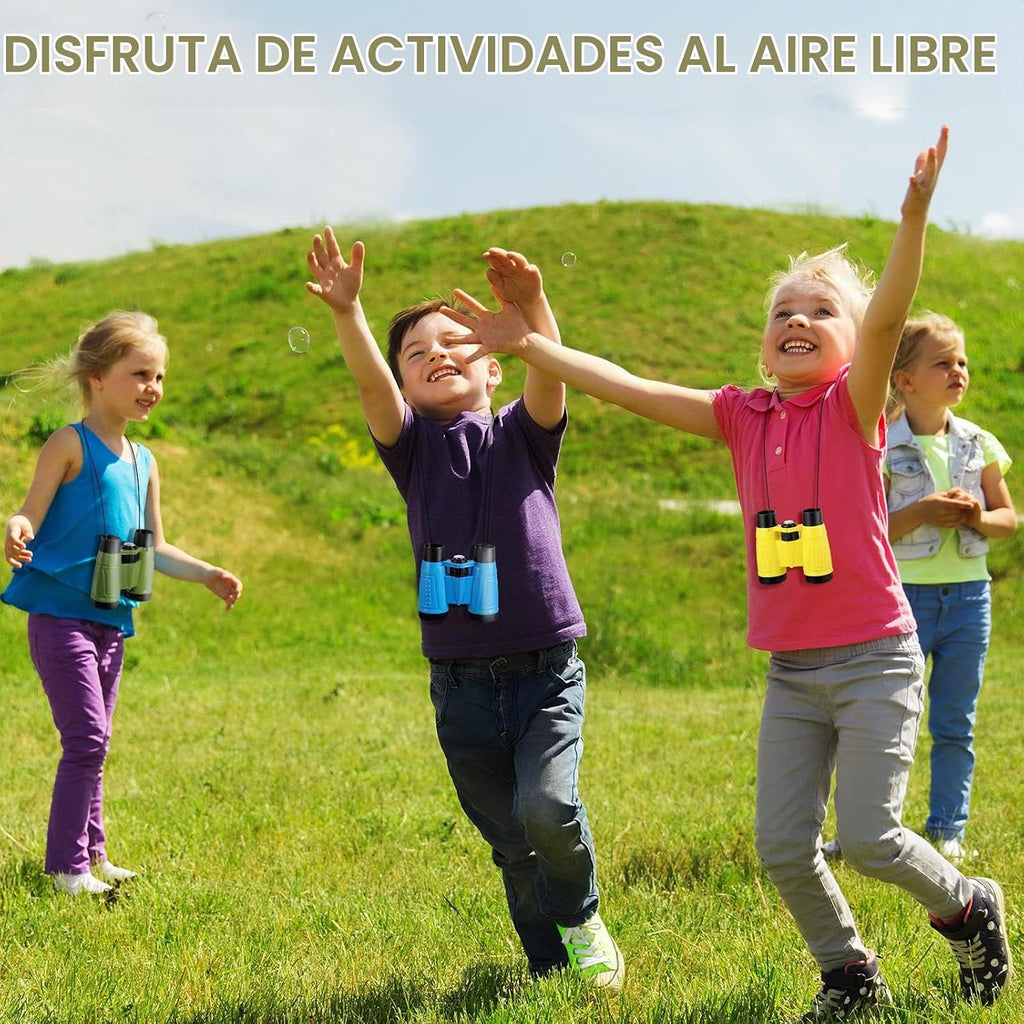 Paquete de 25 prismáticos para niños con brújula de colores surtidos