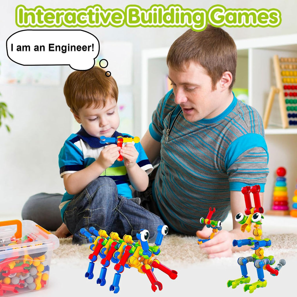 Juguetes de construcción STEM para niños de 3, 4, 5, 6