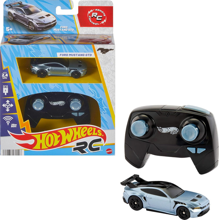 Hot Wheels Auto de juguete a control remoto, función completa, esca...