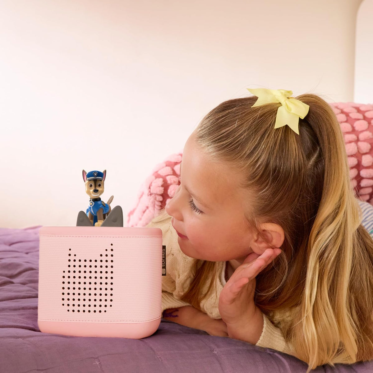 Toniebox 2 Audio Player PAW Patrol Bundle para Kids 3+ con Chase, Marshall, Skye, y Liberty - Cloud Pink