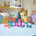 MAGNA-TILES Castle 25-Piece Magnetic Construction Set, Original Magnetic Building Brand