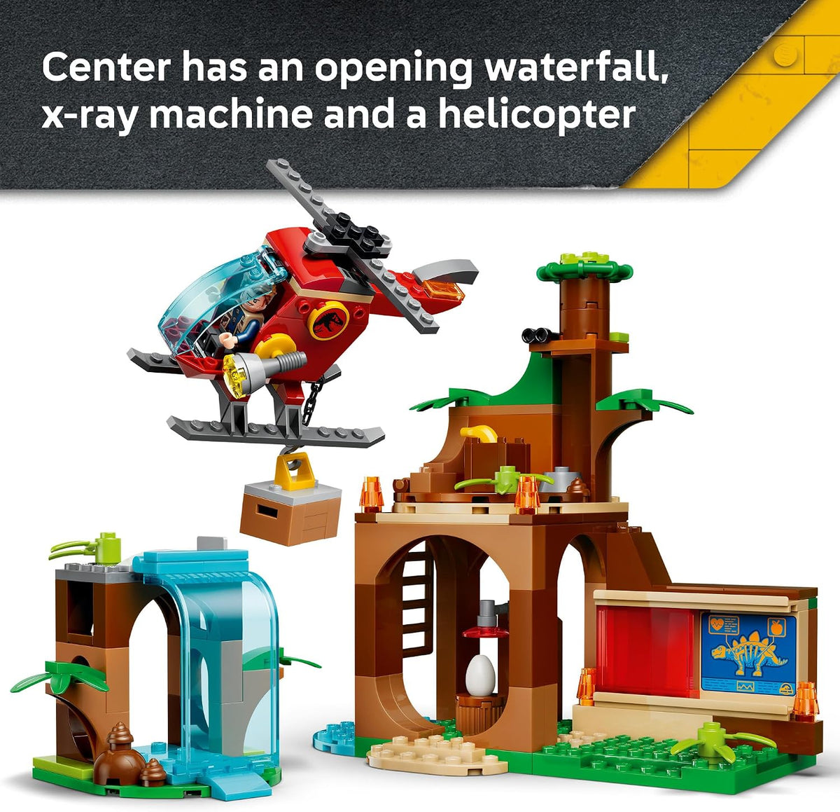 LEGO Jurassic World Rescate de Velociraptor, Stegosaurus y Pteranodon 77981