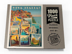 MyPuzzle Italy: Viva Italia! Collage, póster vintage, rompecabezas premium de 1000 piezas para adultos