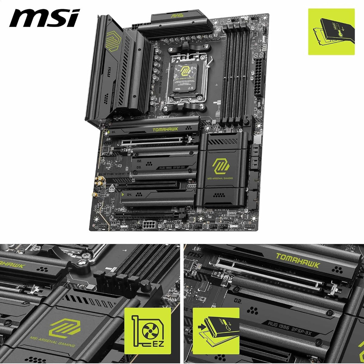 Placa base MSI MAG X870E Tomahawk WiFi, ATX - Compatible con proces...