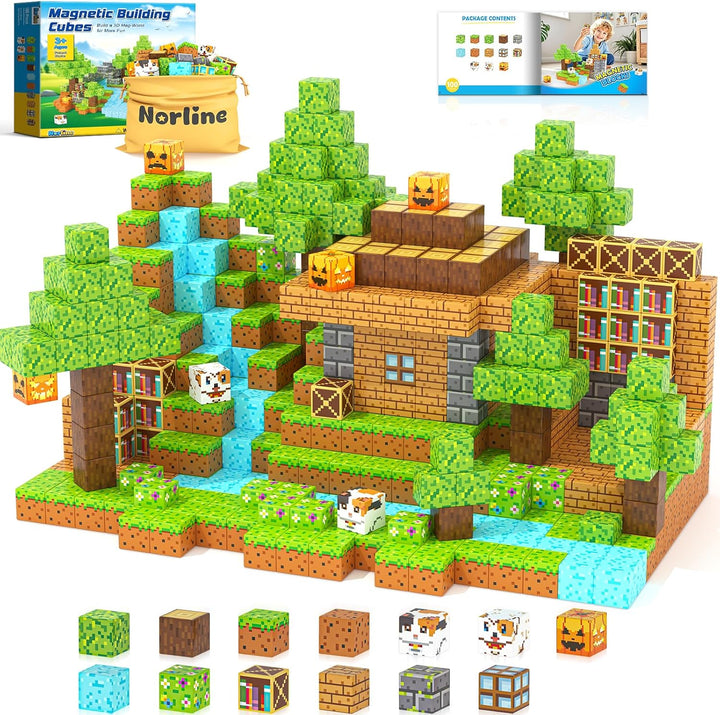 Bloques Magnéticos Norline - 100PCS Construye Mina Magworld Set de...