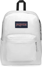 JanSport Mochila Superbreak Plus, Blanco, Tamaño único